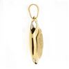 Image 3 : 14k Yellow Gold Dual Finish Detailed Jesus Puffed Hexagonal Medallion Pendant