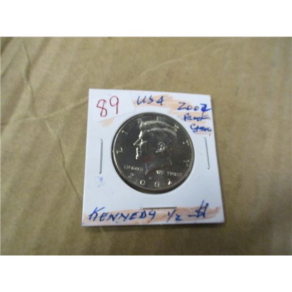 2002 PROOF CAMEO KENNEDY USA HALF DOLLAR