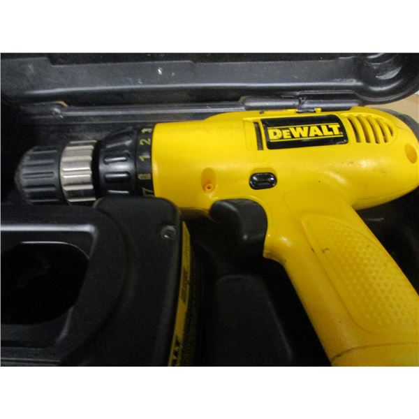 DEWALT 12 VOLT DRILL, BATTERY & CHARGER