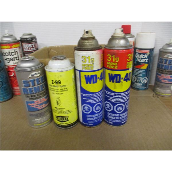 BOX C/W ASSORTED PAINT (NEED NOZZLES)