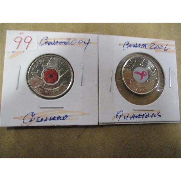 2004 - 2006 REMEMBRANCE & CANCER PROOF COLORED QUARTERS