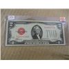Image 1 : 1928 USA SCARCE RED SEAL $2 BILL