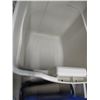 Image 2 : WHITE RUBBERMAID TOTE C/W LID (APPROX. 20" X 15")