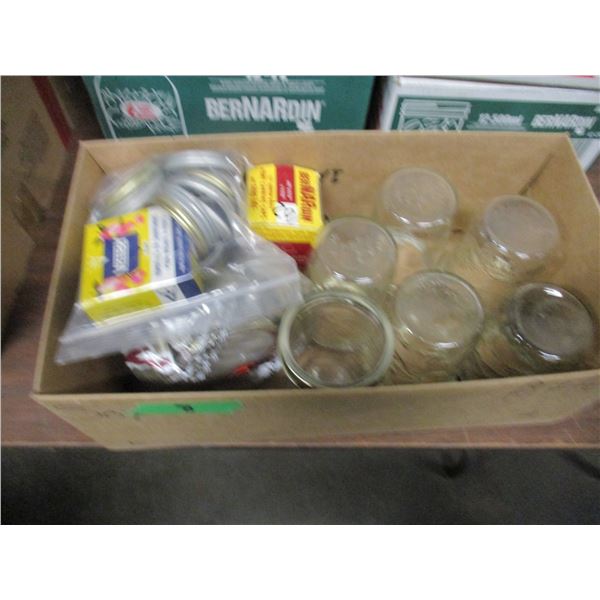 MISC MASON JARS & LIDS - BOX