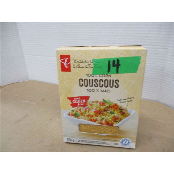 SHELF PULLS (AS IS):  COUSCOUS (375G) - BOX