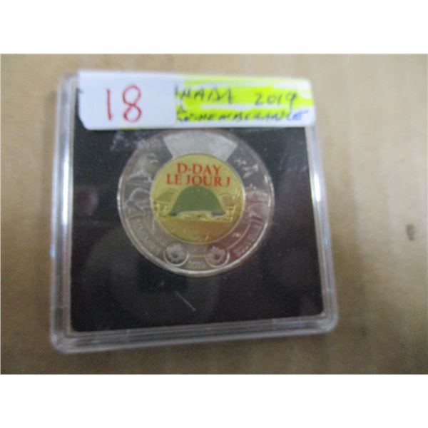 2019 D-DAY REMEMBRANCE WORLD WAR II CANADA TOONIE