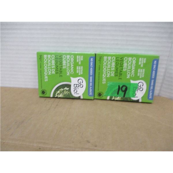 SHELF PULLS (AS IS):  VEGETALBE BOUILLION CUBIES (6) - 2 PACKAGES