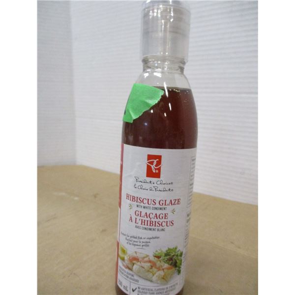 SHELF PULLS (AS IS):  HIBISCUS GLAZE (250 ML) - BOTTLE