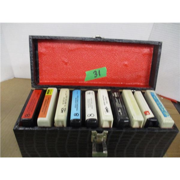 COLLECTABLE:  8 TRACK TAPES & CASE