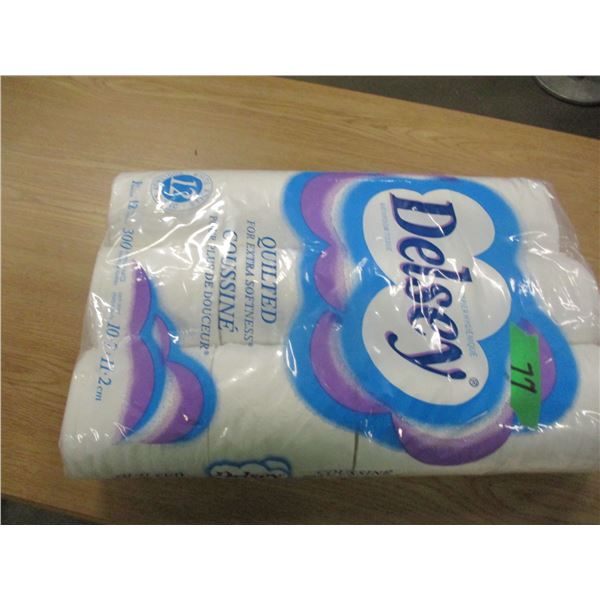 ESTATE:  DELSEY TOILET PAPER (12 ROLLS)