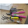 Image 1 : ESTATE:  TOTE C/W GARDEN TOOLS