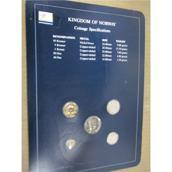 1983/84 KINGDOM OF NORWAY MINT SEALED COIN SET