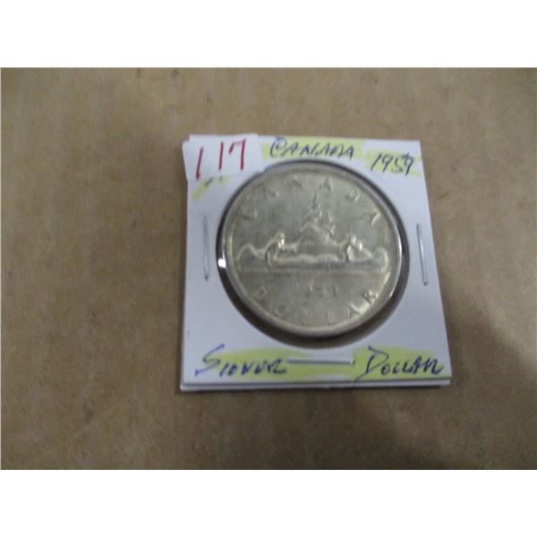 1959 CANADA SILVER DOLLAR