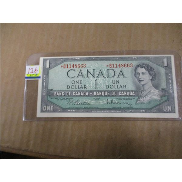 1954 STAR SERIAL NUMBER CANADA REPLACEMENT SERIAL NUMBER BANK NOTE