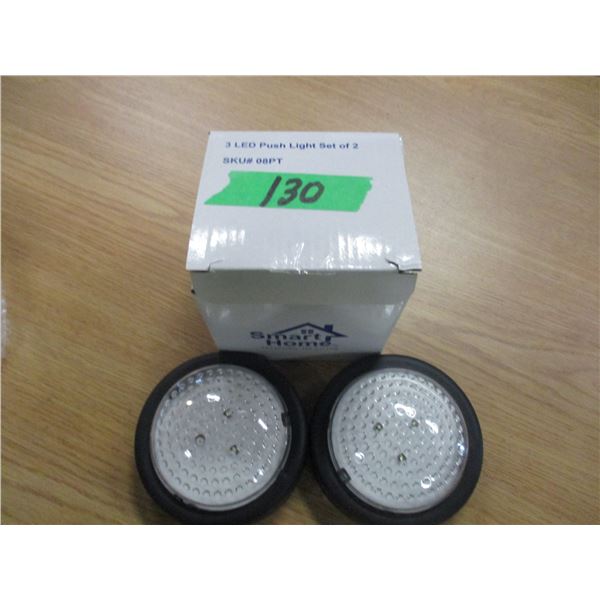 ESTATE:  SET OF 2 - 3 LED PUSH LIGHT