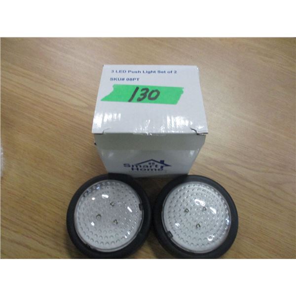 ESTATE:  SET OF 2 - 3 LED PUSH LIGHT