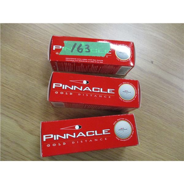 ESTATE:  3 PINNACLE GOLF BALLS - 3 BOXES