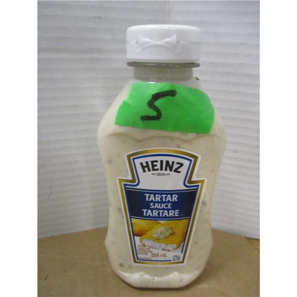 SHELF PULLS (AS IS):  HEINZ TARTER SAUCE (354 ML) - BOTTLE