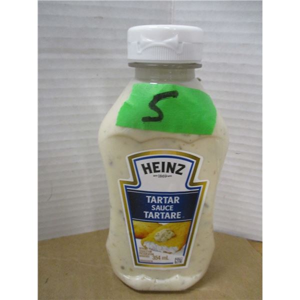 SHELF PULLS (AS IS):  HEINZ TARTER SAUCE (354 ML) - BOTTLE