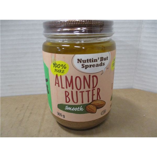 SHELF PULLS (AS IS):  SMOOTH ALMOND BUTTER (365G) - JAR