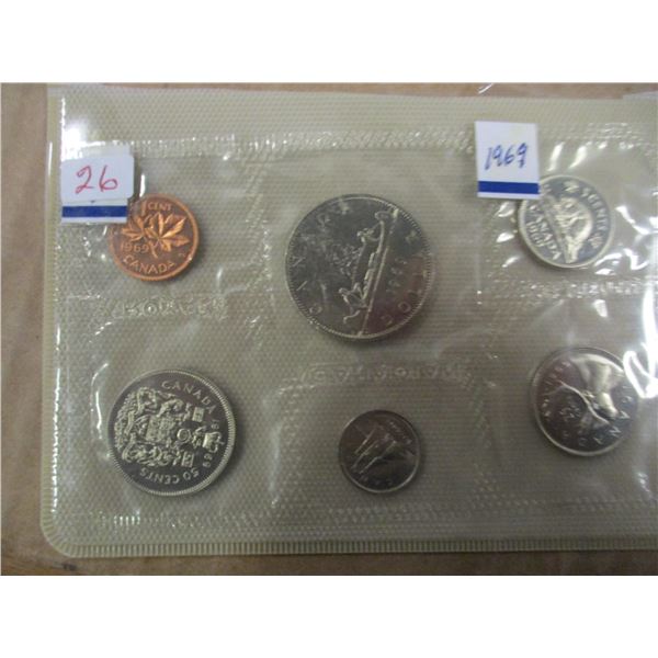 1969 PROOF CANADA MINT SEALED COIN SET