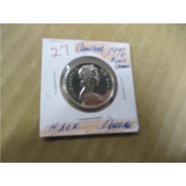 1976 PROOF CAMEO CANADA HALF DOLLAR