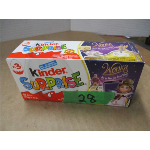 SHELF PULLS (AS IS):  KINDER SURPRISE (3 X 60G) - PACKAGE