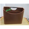 Image 1 : ESTATE:  LEATHER STYLE MAGAZINE RACK