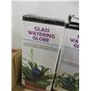 Image 3 : ESTATE:  BOX C/W GLASS FLOWERS, WATERING GLOBES