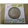 Image 1 : 1874 NEWFOUNDLAND VICTORIAN SILVER HALF DOLLAR