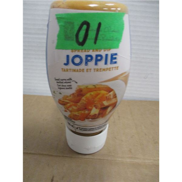 SHELF PULLS (AS IS):  JOPPIE SPREAD/DIP (300 ML) - BOTTLE