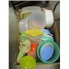 Image 1 : ESTATE:  BOX C/W ASSORTED PLASTICWARE