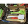 Image 1 : ESTATE:  FLAT C/W ASSORTED KITCHEN UTENSILS