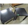 Image 1 : ESTATE:  2 BLACK END TABLES