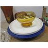 Image 1 : ESTATE:  BOX C/W GLASSWARE, MISC