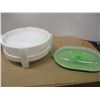 Image 2 : ESTATE:  2 PIECE STACKERS, DRAIN DISH