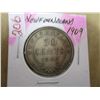 Image 1 : 1909 NEWFOUNDLAND SILVER HALF DOLLAR