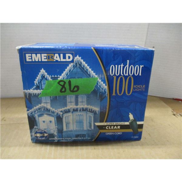 ESTATE:  BOX C/W 100 OUTDOOR LIGHTS