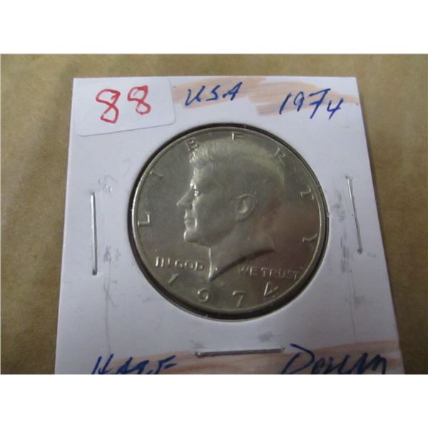 1974 KENNEDY USA HALF DOLLAR