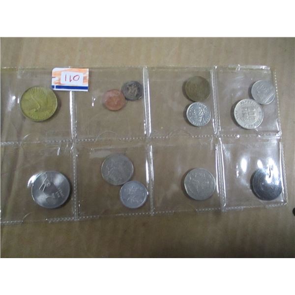 DOUBLE STOCK ROW OF WORLD COLLECTABLE COINS