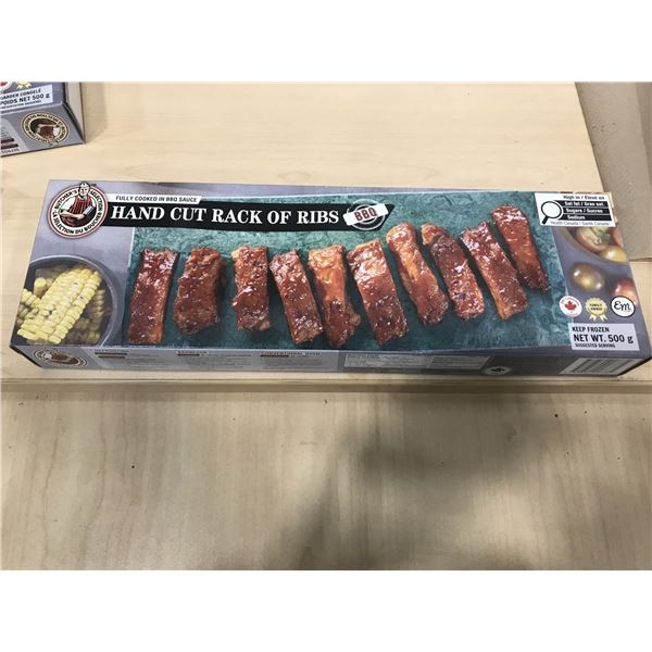 FROZEN:  FULLY COOKED BBQ BABY BACK RIBS (500G)