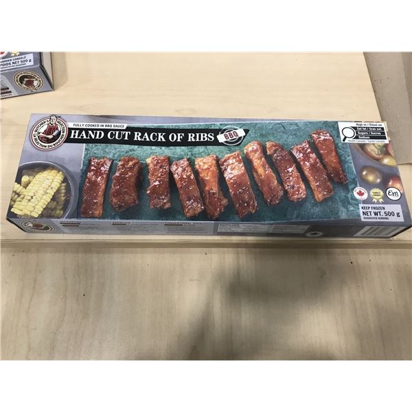 FROZEN:  FULLY COOKED BBQ BABY BACK RIBS (500G)
