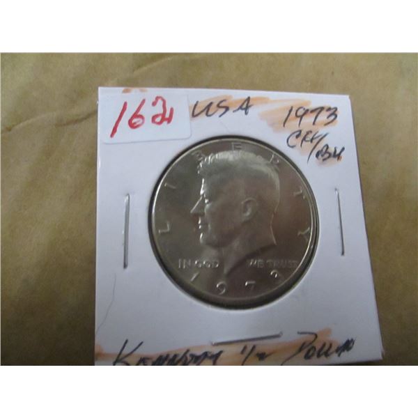 1973 USA KENNEDY UNCIRCULATED HALF DOLLAR