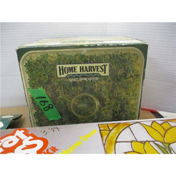 ESTATE:  LANDSCAPE FABRIC, GLASS KIT, HOME HARVEST