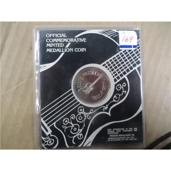 1935 - 1977 COMMEMORATIVE ELVIS PRESLEY MEMORIAL COIN