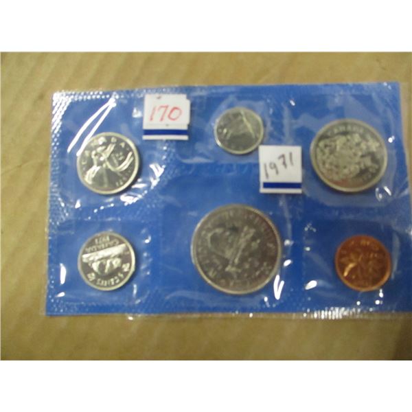 1971 BRITISH COLUMBIA PROOF MINT SEALED COIN SET