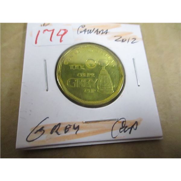 2012 CANADA GREY CUP DOLLAR