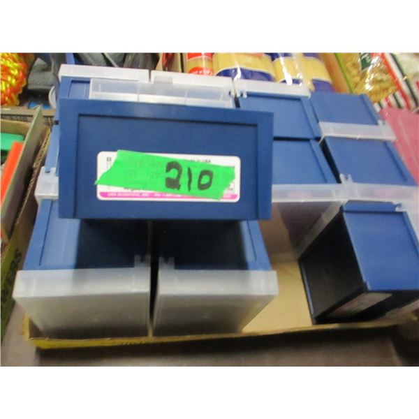 ESTATE:  12 STORAGE BINS (5.5" H X 4"W X 3.5" H)