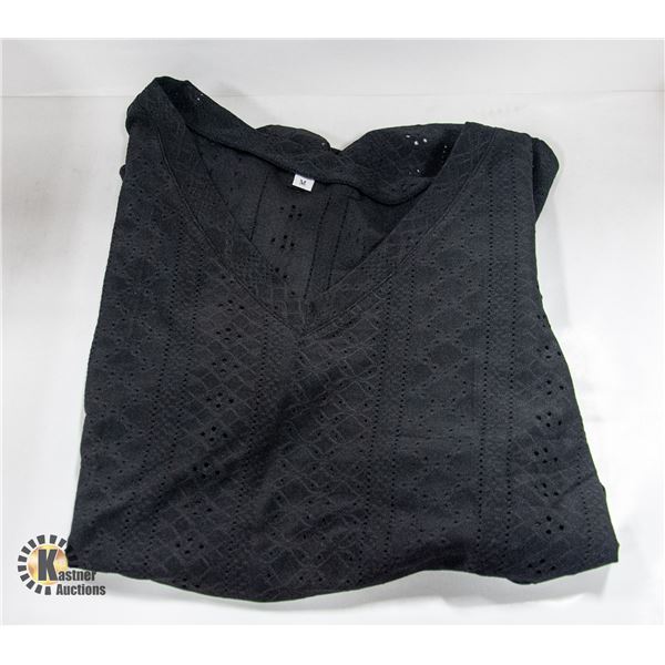 BRAND NEW MEDIUMS BLACK WOMENS SUMMER SHIRT