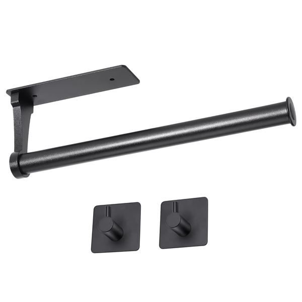 NEW WEKIS BLACK SELF ADHESIVE PAPER TOWEL HOLDER